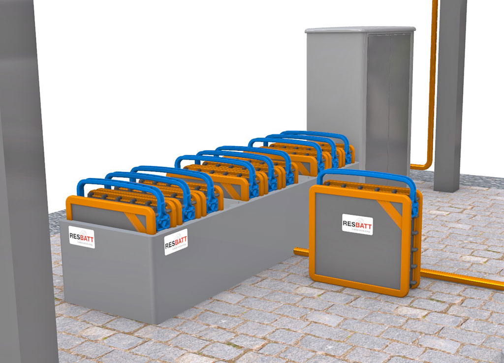 epowertec.de E-Mobility-News: RESBATT Autonome modulare  Elektrofahrzeug-Ladestation mit Induktivladung und mobilem Speichersystem von epowertec.de