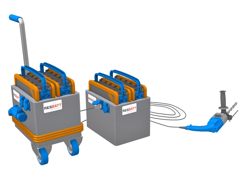 epowertec.de E-Mobility-News: RESBATT Autonome modulare  Elektrofahrzeug-Ladestation mit Induktivladung und mobilem Speichersystem von epowertec.de